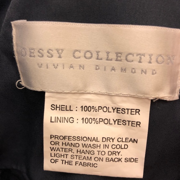 Criss Cross Seam Crepe Gown - Picture 7 of 14